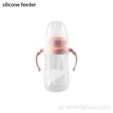Alimentador de leite de chupeta do bebê alimentador de silicone saudável